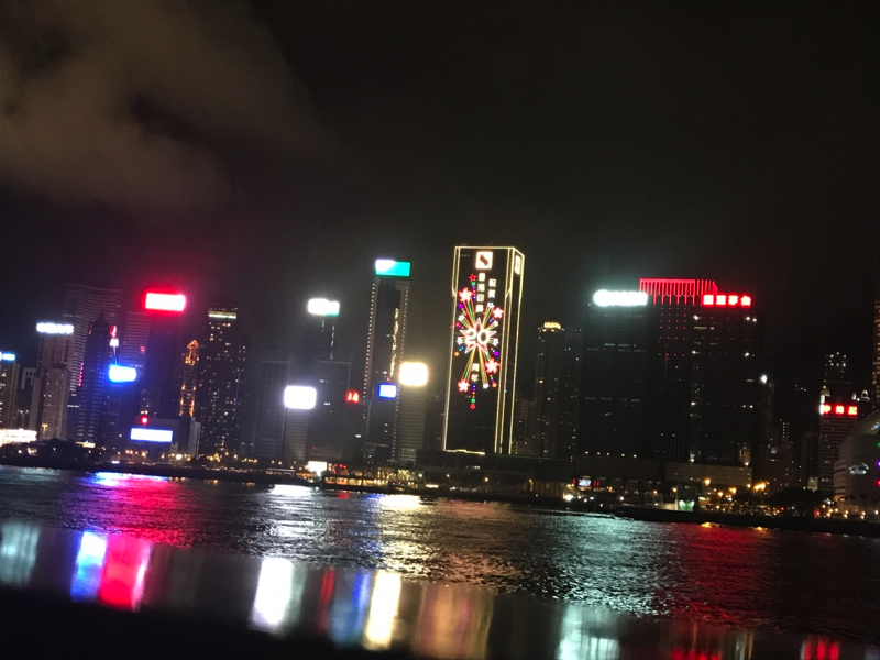 香港ビクトリアハーバーの夜景